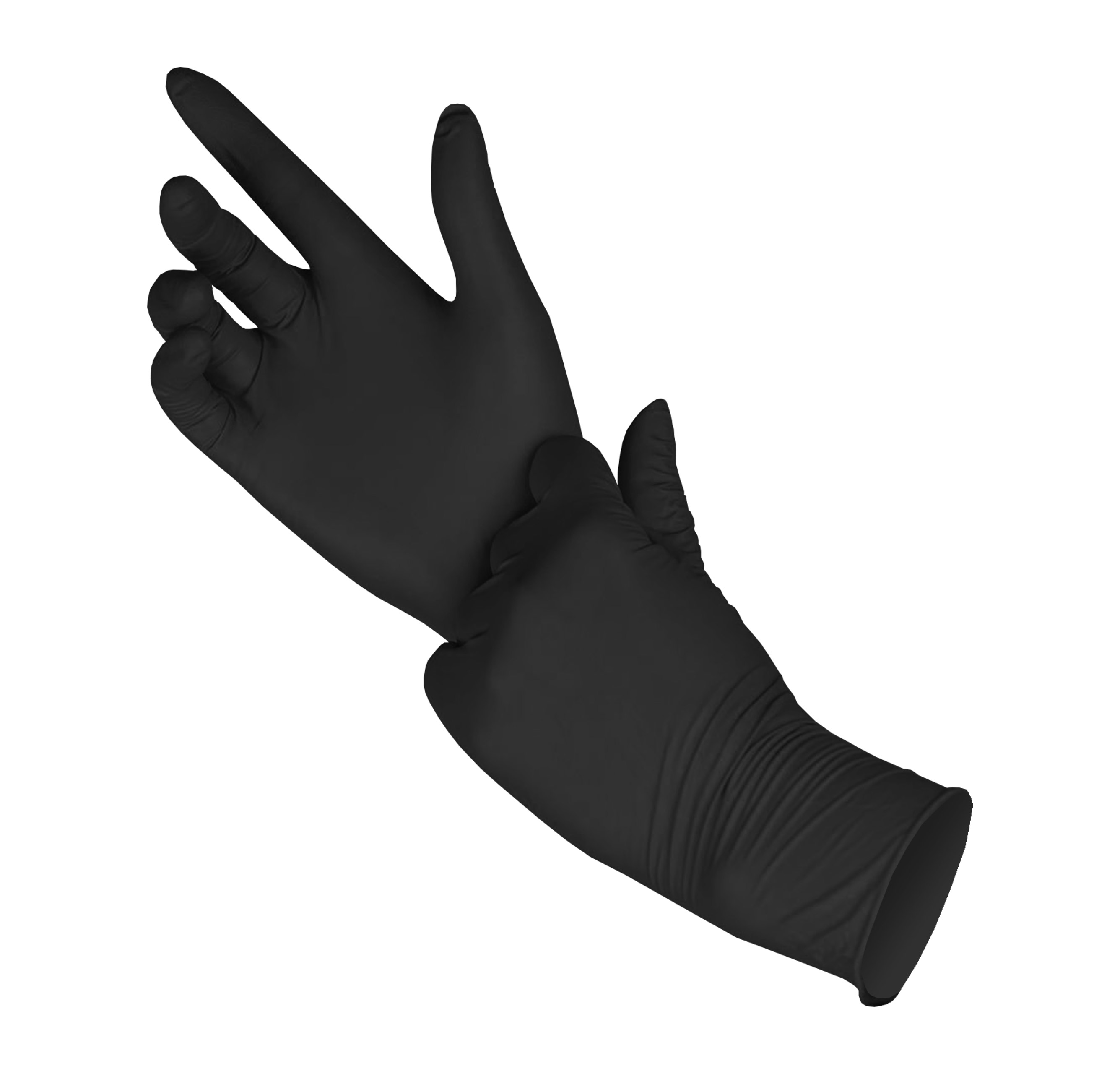 NITRILE DISPOSABLE GLOVE 1060132377 M (BLACK) 5MIL PRO DISPOSABLE